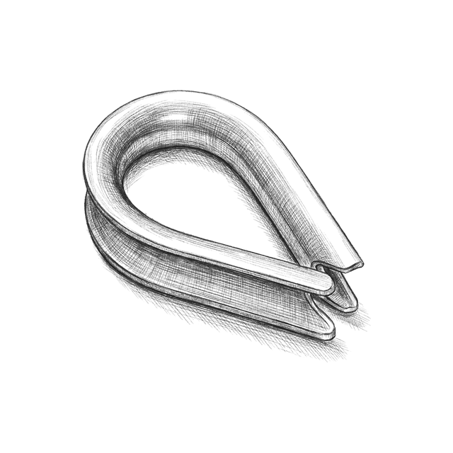 Thimbles — Technical line drawing.